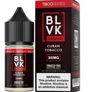 BLVK 古巴雪茄 35MG 再現真實雪茄氣息,煙燻木質調與醇厚煙草感完美還原,極適合紙菸轉換與老饕愛好者。
